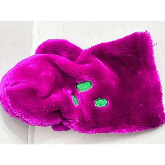 Lyons Group 1993 Barney The Purple Dinosaur Hand Puppet Kids Plush Embroidery - Picture 2 of 7